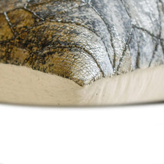 Glimmer Shards - Silver Velvet Lumbar Pillow Cover