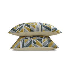 Assemblage - Chartreuse Green Cotton Canvas Lumbar Pillow Cover