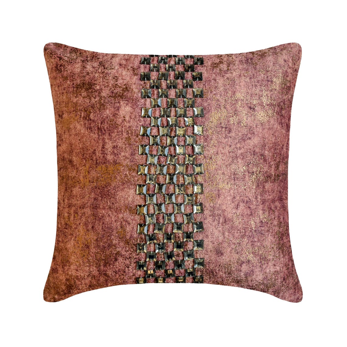 Rust Shards Throw Pillow Cover