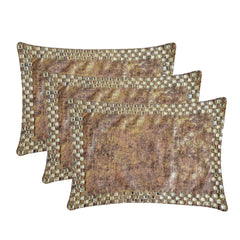 Crystal Antique - Gold Velvet Lumbar Pillow Cover