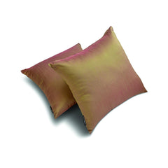 Lime Green & Pink Luxury - Lime Green & Pink Art Silk Throw Pillow Cover