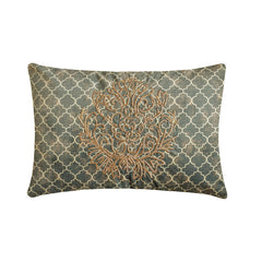 Malika Charcoal Lumbar Pillow Cover