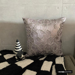 Burnished Lavender - Lavender Jacquard Throw Pillow Cover
