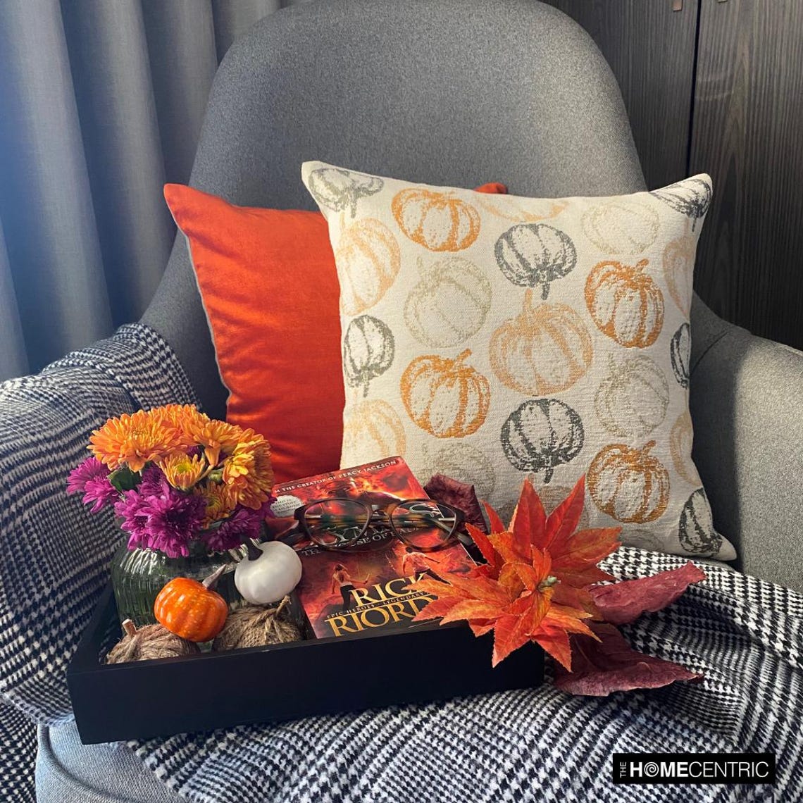 Spiced Pumpkin Throw Pillow Cover
