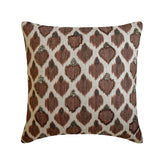 Forest Fables - Brown Jacquard Autumn Throw Pillow Cover