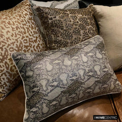 Leopard Spots - Beige Art Silk Throw Pillow Cover