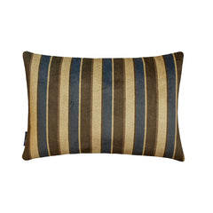 Linear Stripe Blue Lumbar Pillow Cover