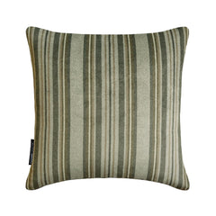 Stripe Flow Gray - Gray Velvet Stripes Throw Pillow Cover