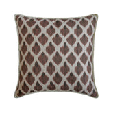 Cozy Critters - Brown Jacquard Autumn Throw Pillow Cover