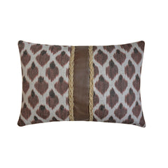 Woodland Comfort - Brown Jacquard Decorative Lumbar Pillow Cover