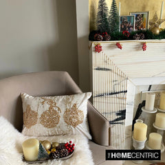 Gold Velvet Decorative Lumbar Pillow Cover - Gold Adornments