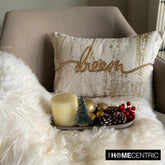 Dream - Gold Velvet Decorative Lumbar Pillow Cover