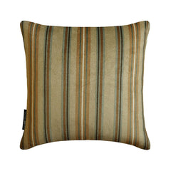 Stripe Flow Beige - Beige Velvet Stripes Throw Pillow Cover