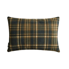 Plaidflow Navy Lumbar Pillow Cover