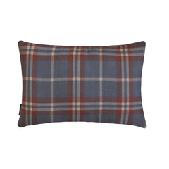 Plaidflow Blue Lumbar Pillow Cover