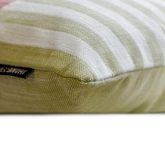 Holiday Grid - Green Cotton Decorative Lumbar Pillow Cover