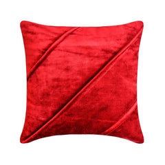 Red Merry - Red Velvet Decorative Throw Pillow Cover