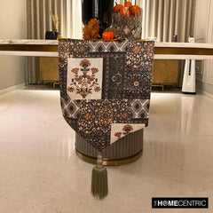 Niloufar - Brown Satin Decorative Table Runner