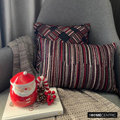 Scarlet Splendor - Red Silk Lumbar Pillow Cover