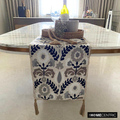 Atushi - Beige Linen Decorative Table Runner