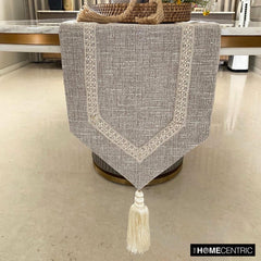 Pearl Coast - Beige Jute Decorative Table Runner