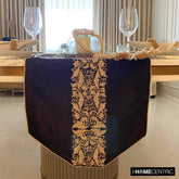Brown Silk Decorative Table Runners - Maahru