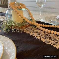 Brown Silk Decorative Table Runners - Maahru