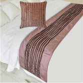 Mystic Mauve Decorative Bed Runner and Pillow Cover