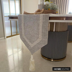 Pearl Coast - Beige Jute Decorative Table Runner