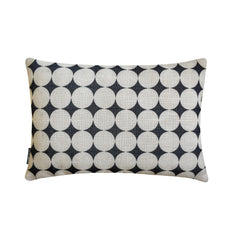 Mono Sphere - Black And White Cotton Lumbar Pillow Cover