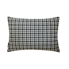 Monochrome Hound - Black And White Cotton Lumbar Pillow Cover
