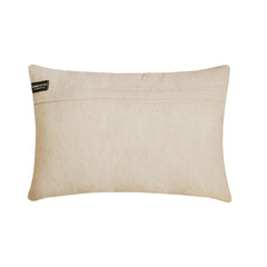 Abstract Drift - Ivory Velvet Lumbar Pillow Cover