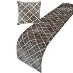 Velvet Crossroads Decorative Bed Runner and Pillow Cover