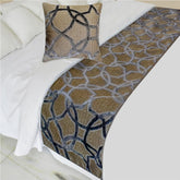 Velvet Interweave - Velvet Gray Decorative Bed Runner and Pillow Cover