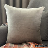 Velvet Silver Jules Throw Pillow Cover