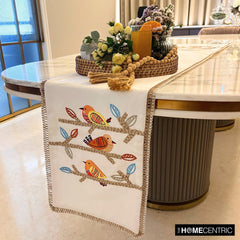 Chirping Charm Decorative Table Runner