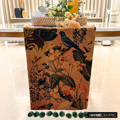 Fauna Flow - Brown Velvet Decorative Table Runner