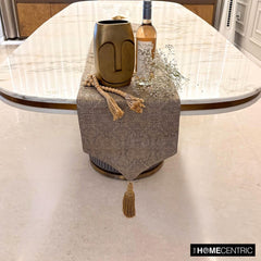 Baroque Gold - Gold Jacquard Decorative Table Runner