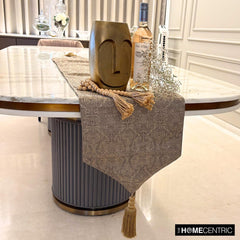 Baroque Gold - Gold Jacquard Decorative Table Runner