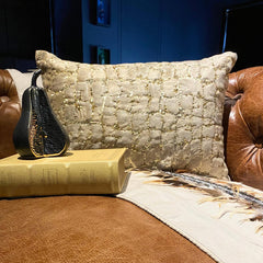 Gold Beast - Gold Velvet Lumbar Pillow Cover