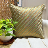 Unfolding Olive Copper Pillow Cover