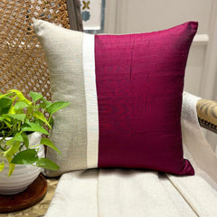Cranberry Silkastic Decorative Euro Sham