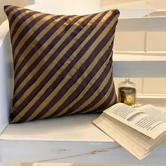 Unfolding Purple Copper - Purple Art Silk Throw Pillow Cover