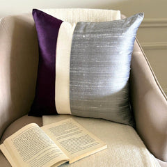 Splendour Purple Throw Pillow Cover