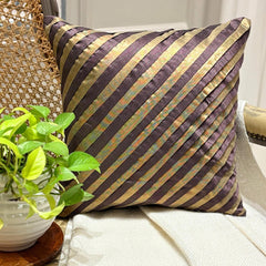 Unfolding Purple Copper Pillow Cover