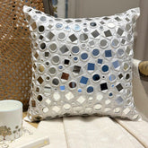 Darpan White Throw Pillow Cover