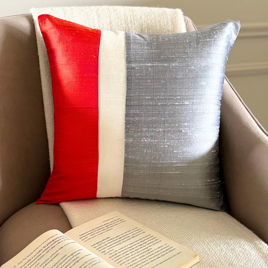 Splendour Orange Decorative Euro Sham