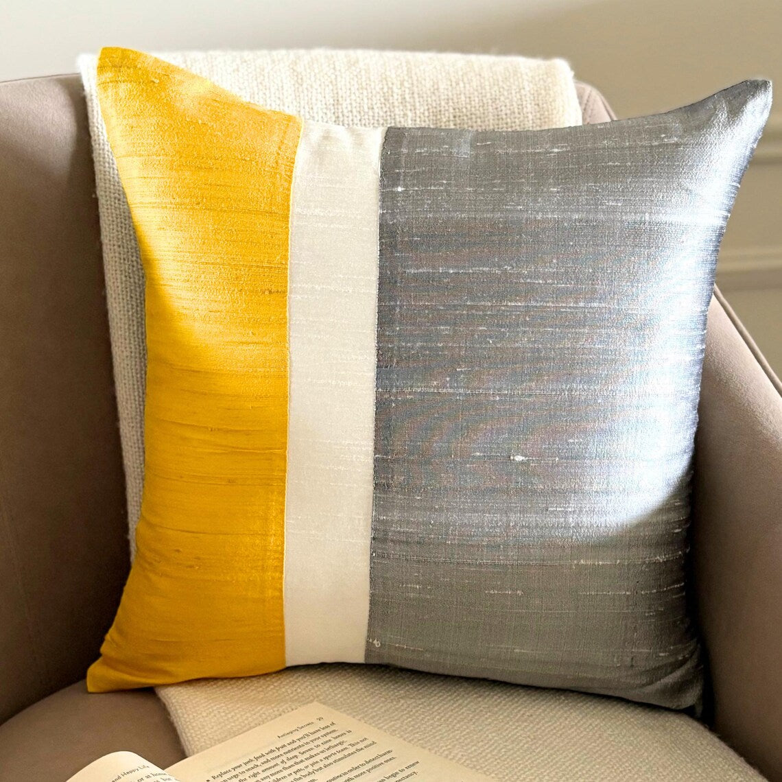 Splendour Yellow Decorative Euro Sham
