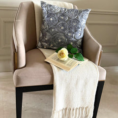 Vintage Paradise - Gray Art Silk Decorative Euro Sham