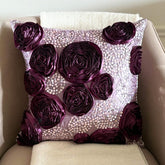 Wine And Roses - Vine Art Silk Throw Pillow Cover